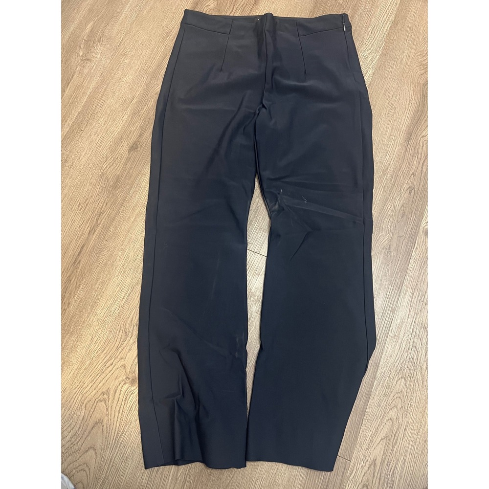Banana Republic Womens Navy Blue Wide Leg Side Zip Dress Pants Size 6